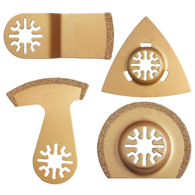 Multitool Saw Blades in 4 Shapes for Oscillation Tool Opening