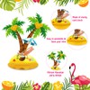 16 Pcs Hawaiian Luau Centerpieces Tiki Table Decorations Tropical Pineapple