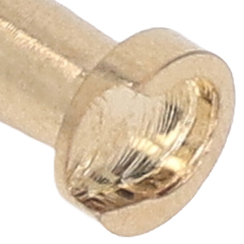 50 Pcs 5mm Battery Connector Plug 5mm Brass High Hardness