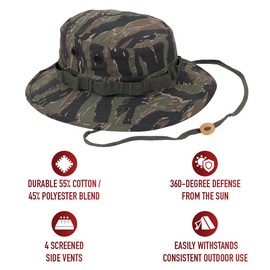 Rothco Camo Boonie Hat Bucket Hat Military Hat