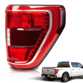 STRAUTOS Tail Lights Compatible With 2021 2022 2023 Ford F150 XLT TREMOR Halogen W/Blind Spot,Right Passenger Side Brake Rear Taillight Assembly,Replace ML3Z13404C