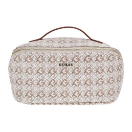 GUESS Make Up Case Beige Multi, Beige/Multi-Coloured