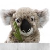 Carl Dick Koala Bär mit Eukalyptus ca. 16cm Plüschtier, Stofftier,