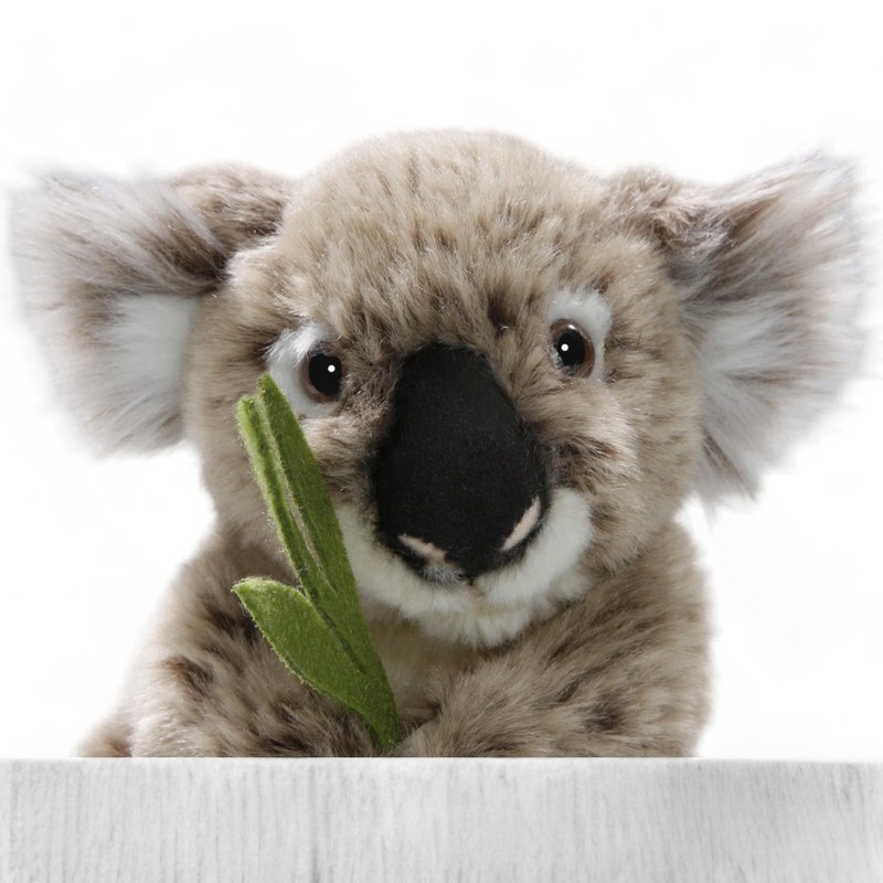 Carl Dick Koala Bär mit Eukalyptus ca. 16cm Plüschtier, Stofftier,