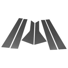 VekAuto 6 Pcs Door Pillar Window Trim for Kia Optima 2016-2020 Carbon Fiber Pattern Black Front Rear Left Right Anti Scratch Sticker Pillar Posts Cover