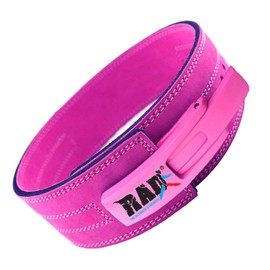 RAD Weight Lifting Belts Powerlifting and Weightlifting Belt with Lever Buckle, 10mm (Pink, XL)