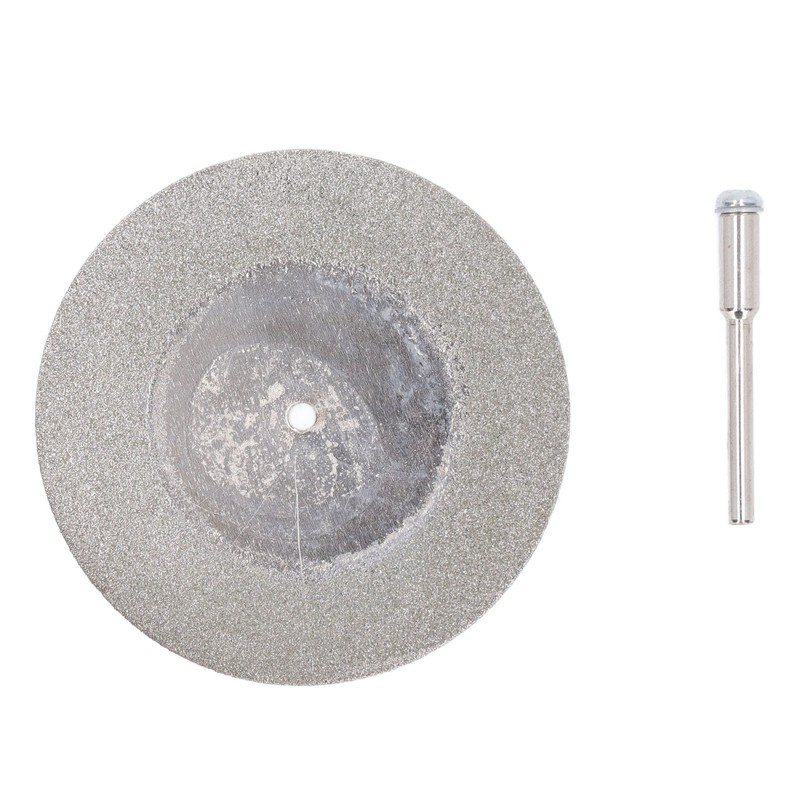 10PCS Thin Diamond Cutting Disc with Rod Round Grinding Sanding