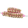 Dancing Bells Anklet Ghungroo with Colored Cushion Pad 2 Line