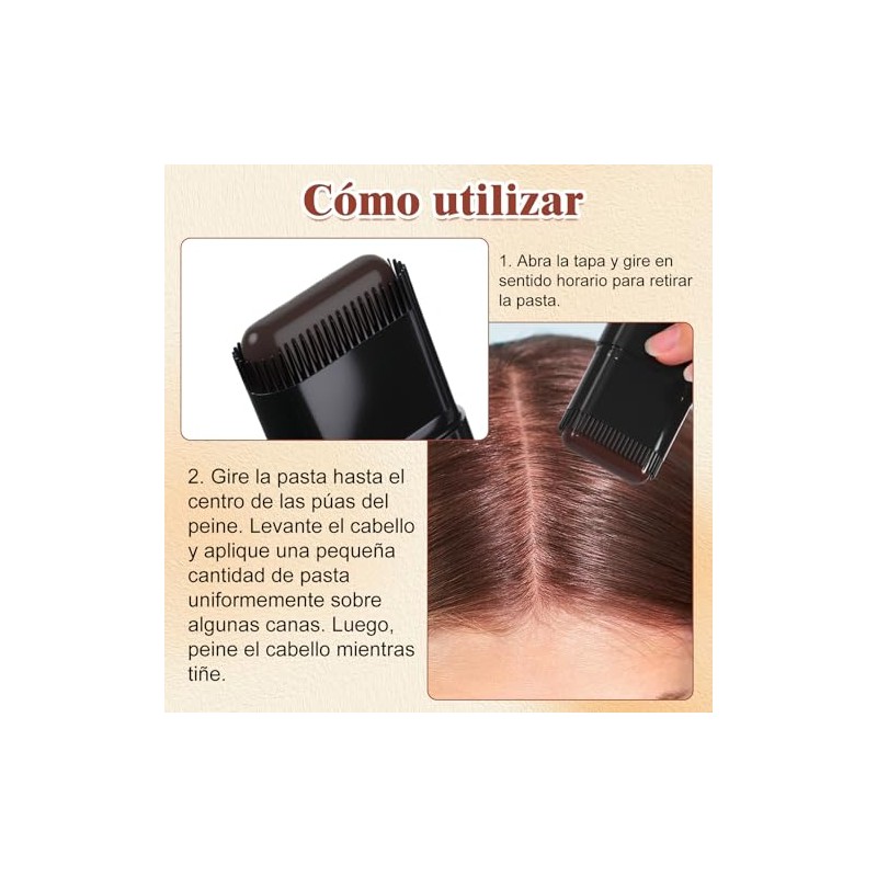 LUSCOR Peine de Tinte para Cabello,Peine Tinte Pelo, Portátil para