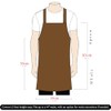 LeatherShire Black Wax Full Grain Leather Bib Apron Butcher Apron