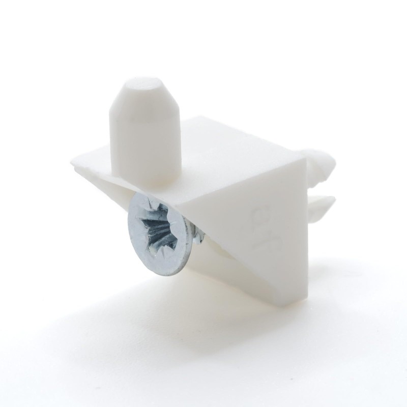 ReplacementScrews White Shelf Support Pins Compatible with IKEA Part 101558