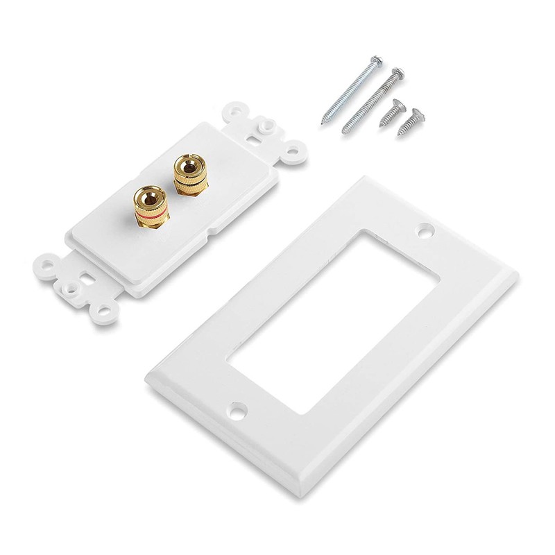 jingfei 3X 2 Posts Speaker Wall Plate Home Theater Wall