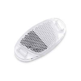 DEMYPROX JIS Standard Bicycle Safety Warning Wheel Reflector 2.8 x 1.4 inches (72 x 36.5 mm), 4 Pieces (White)