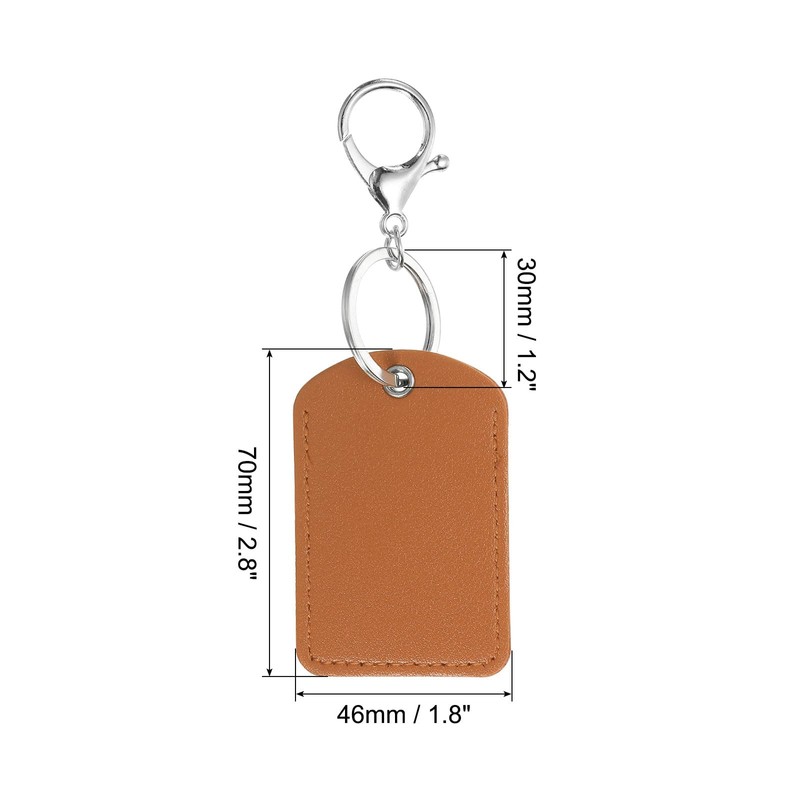 [PATIKIL] Leather Key Chain PU Leather Keychain with Key Ring