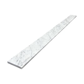 Threshold.Shop Custom Size | Italian White Carrara Marble Shower Curb Top for Schluter Kerdi Board, Tile Redi Shower Pan System, Backsplash, Marble Jambs