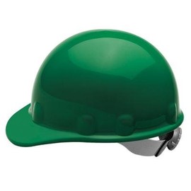 Fibre-Metal Green Thermoplastic Cap Style Hard Hat - 8-Point Suspension - Ratchet Adjustment - FIBRE-METAL E2RW74A000 [PRICE is per EACH]