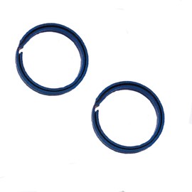 SagaSave 2 Pack Outdoor Keychain, Round Titanium Alloy Anti-Lost Quick Release Keychain, EDC Multifunction Keychain for Home Outdoor Camping Colorful