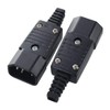 Toptekits IEC C14 Power Cord Connector,IEC 320 C14 Male Plug