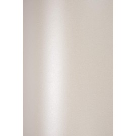 Netuno 10 x Fine Cardboard Pearlescent Cream DIN A5 148 x 210 mm 230 g Sirio Pearl Oyster Shell Glossy Cardboard Double-Sided Shimmer Pearlescent Metallic Effect Ecru Pearlescent Cardboard Elegant