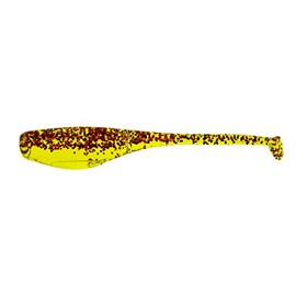 Bobby Garland Crappie Baits Baby Shad Swimmer Chartreuse Red Glitter 2 1/4"