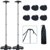 Boat Cover Support Poles 2 Pack with Stable Anti-Slip Rubber