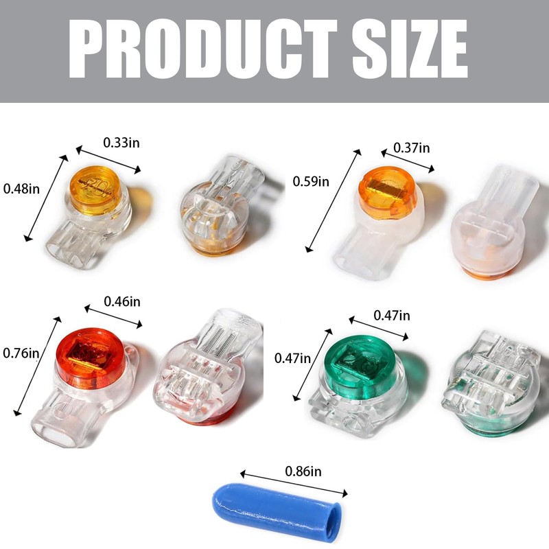 XINTAIHELE Telephone Wire Connector Kit 210PCS K1-UY/K2-UR/K3-UR2/K5/B Data Phone Wire