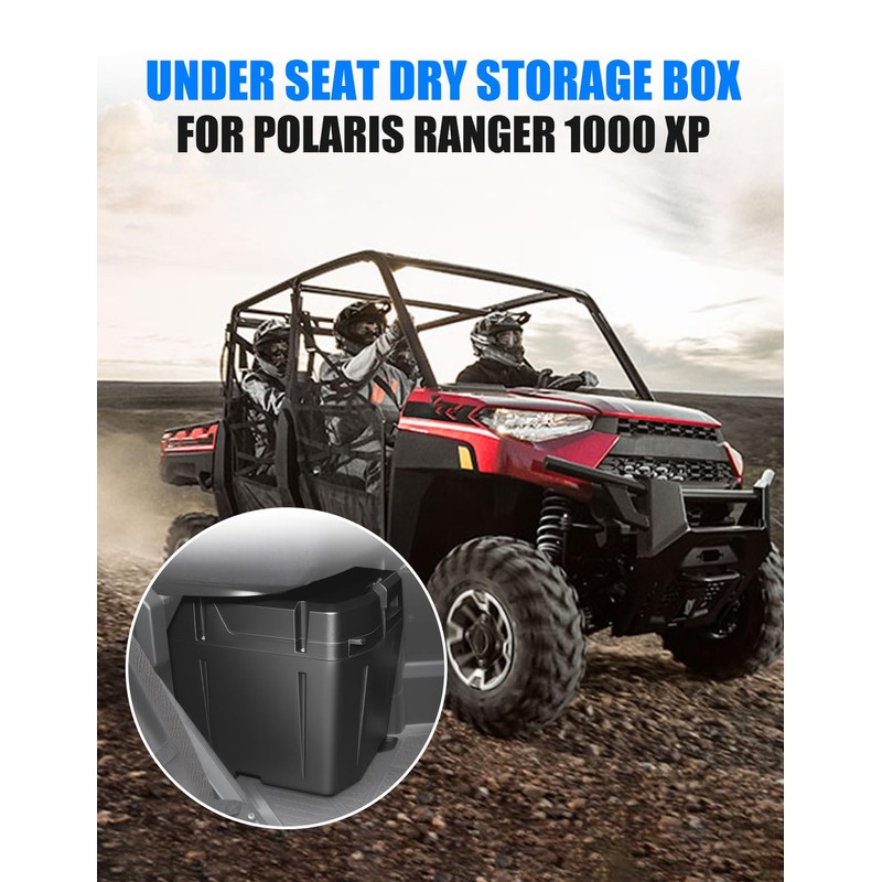 XATVXUTV UTV Under Seat Storage Box for Polaris Ranger 1000