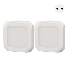 2Pcs Plug in Motion Sensor LED Night Light Plug in Dimmable Night Light with Auto Dusk to Dawn Sensor  Warm Lighting