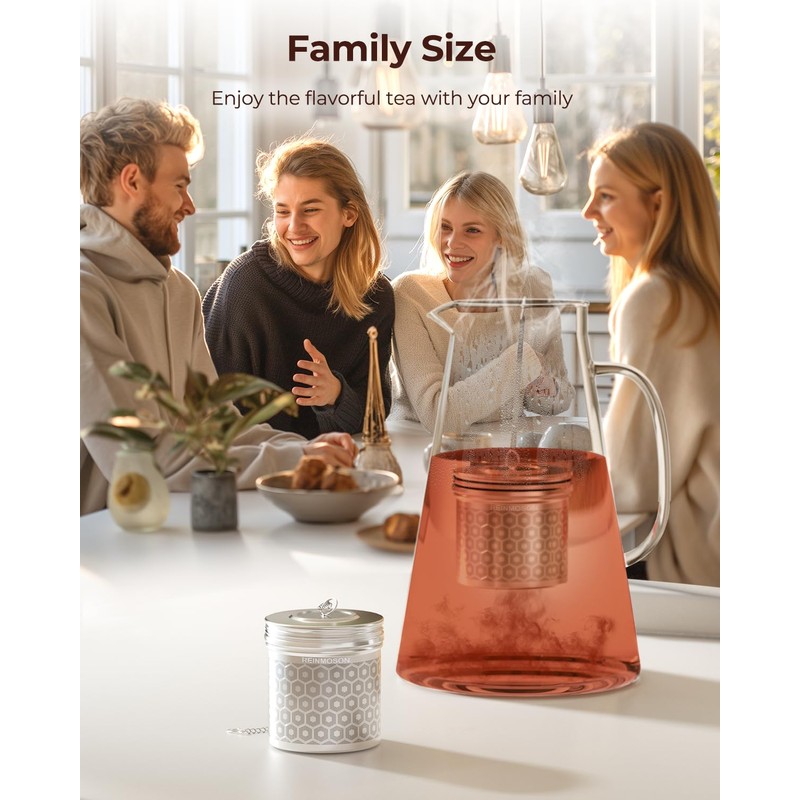 2 Pack Reinmoson Extra Large Tea Infuser for Loose Tea