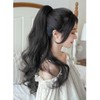 Extensión de Cabello Cola de Caballo Mujer Ondulado Rizado Cola