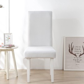 HZDHCLH Chair Covers for Dining Room Set of 6, Stretch Spandex Dining Chair Slipcovers,Washable Removable Chair Protector for Kitchen Living Room Hotel Wedding Party