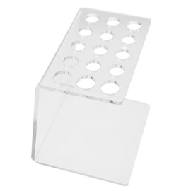 Healeved Clear Acrylic Hair Scissor Holder Stylish Organizer for Hair Salon Supplies Efficient Tool Storage for Scissors Pens Compact Design for Tidy Workspace for Hairdressers