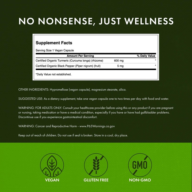 Swanson Premium- Turmeric & Black Pepper - Antioxidant, Digestion &