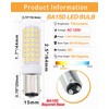 Lamsky Ba15d led Light Bulb 7.5W,B15 Double Contact Bayonet Base,120V
