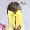 Jumbo Bow Pony with Tails (Pale Yellow)