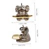Ciieeo 1 Set Resin Elephant Crafts Elephant Model Bird Feeder