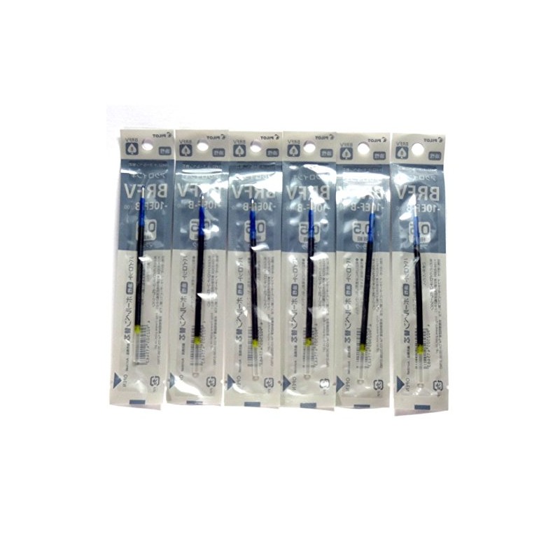 Pilot Acroball Ballpoint Pen Black Ink Refills, 0.5 mm, BRFV-10EF-B,