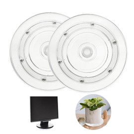 Pack of 2 Turntable Universal 15 cm Turntable 360 Degree Rotating Platform Multi-Purpose Rotating Platform with Steel Ball Bearings for Laptops Monitor TV Speaker Craft Plants Kitchen