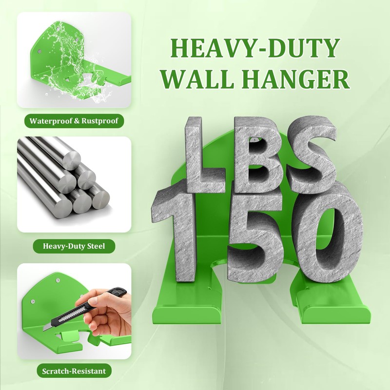 Power Tool Organizer Wall Mount, Lawn Tool Storage Rack for