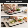Snuvid Titanium Cutting Board, Double Sided Cutting Boards for kitchen,