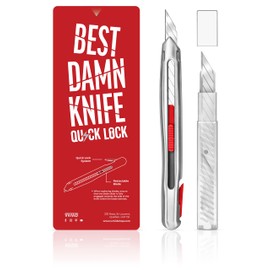 VViViD Best Damn Knife Quick Lock, Heavy Duty Precise Utility Blade, Quickest Safety Lock, 11, 9mm Blades