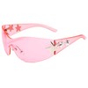 Ehoomely Y2K Sunglasses for Women Men Trendy Shield Wrap Around
