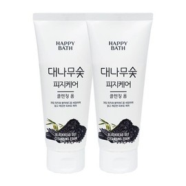 Happy Bath Happy Bath Happy Bath Bamboo Charcoal Sebum Absorption Cleansing Foam 200g x2 / 해피바스 해피바스 해피바스 대나무숯 피지흡착 클렌징폼 200g x2