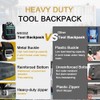 Tool Backpack for Men 18 Inch Heavy Duty Waterproof Multiple