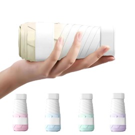 TVVTO Lightweight Folding Umbrella, Gradient Umbrella, Parasol, Ultra Lightweight, Portable Folding Umbrella, Small, Cute, Easy to Carry, For Both Sun and Rain, UV Protection, High Strength