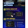 Auxpower RGB 4 Gang Switch Panel A24 Auxiliary Switch Panel