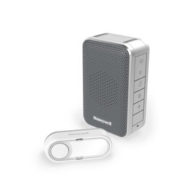 Honeywell Home DC313SG Wireless Chime Set 6 Tones 84 dB LED Flash Volume Control 150 m Silver / Grey