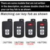 ontto 3-button Car Key Bag Fit for Toyota RAV4 Highlander