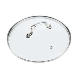 Pastlla 10 Inch Universal Tempered Glass Pot Lid Glass Covers for Pots Pans and Skillets, with Steam Vent Hole and Heat Resistant Handle