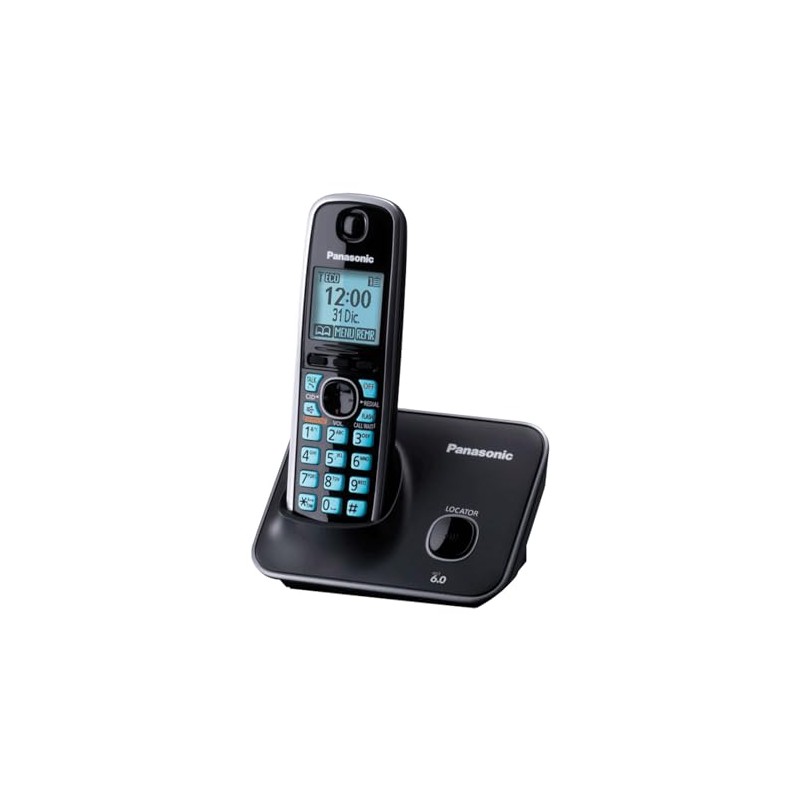 Panasonic Teléfono Inalámbrico KX-TG4111MEB DECT con Pantalla LCD de 1.8”